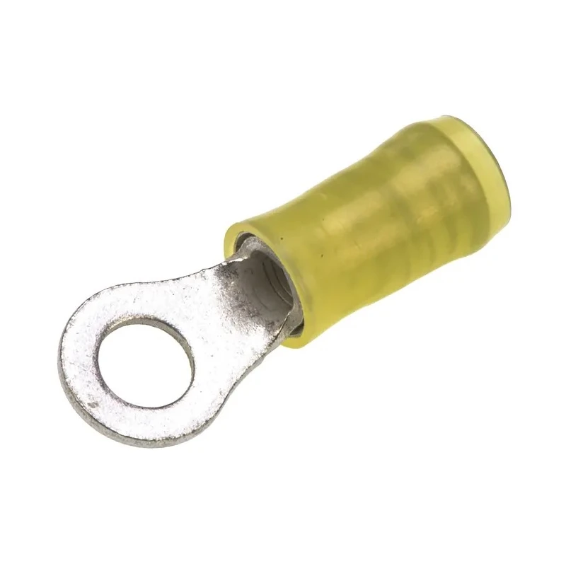 TE Connectivity PIDG Insulated Ring Terminal M5 Stud Size 12 AWG 10 AWG Wire Size Yellow 130167