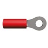 TE Connectivity PIDG Insulated Ring Terminal, M3.5 Stud Size, 22 AWG to 16 AWG Wire Size, Nylon Insulation, Red 36152