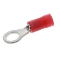 TE Connectivity PLASTI-GRIP Insulated Ring Terminal M5 Stud Size 22 AWG to 16 AWG Wire Size Red 130014
