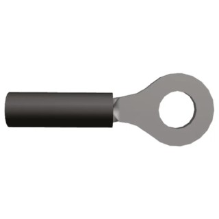TE Connectivity PIDG Insulated Ring Terminal M3.5 Stud Size 24 AWG 22 AWG Wire Size Black 151439
