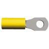 TE Connectivity PIDG Insulated Fork Terminal 12 AWG to 10 AWG M6 Stud Size Nylon Yellow 130491