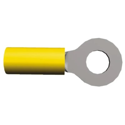 TE Connectivity PIDG Insulated Ring Terminal M6 Stud Size 12 AWG 10 AWG Yellow 165028