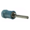 TE Connectivity PIDG Tin Crimp Pin Connector 16 AWG to 14 AWG 1.8 mm Pin Diameter Blue 165172