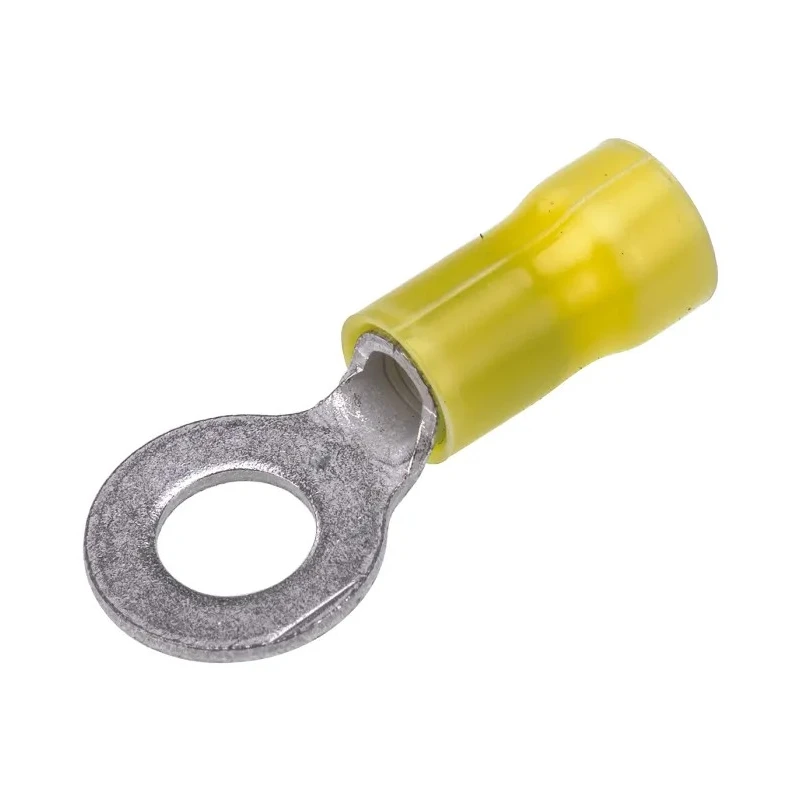 TE Connectivity PLASTI-GRIP Insulated Ring Terminal M6 Stud Size 12 AWG 10 AWG Wire Size Yellow 165035