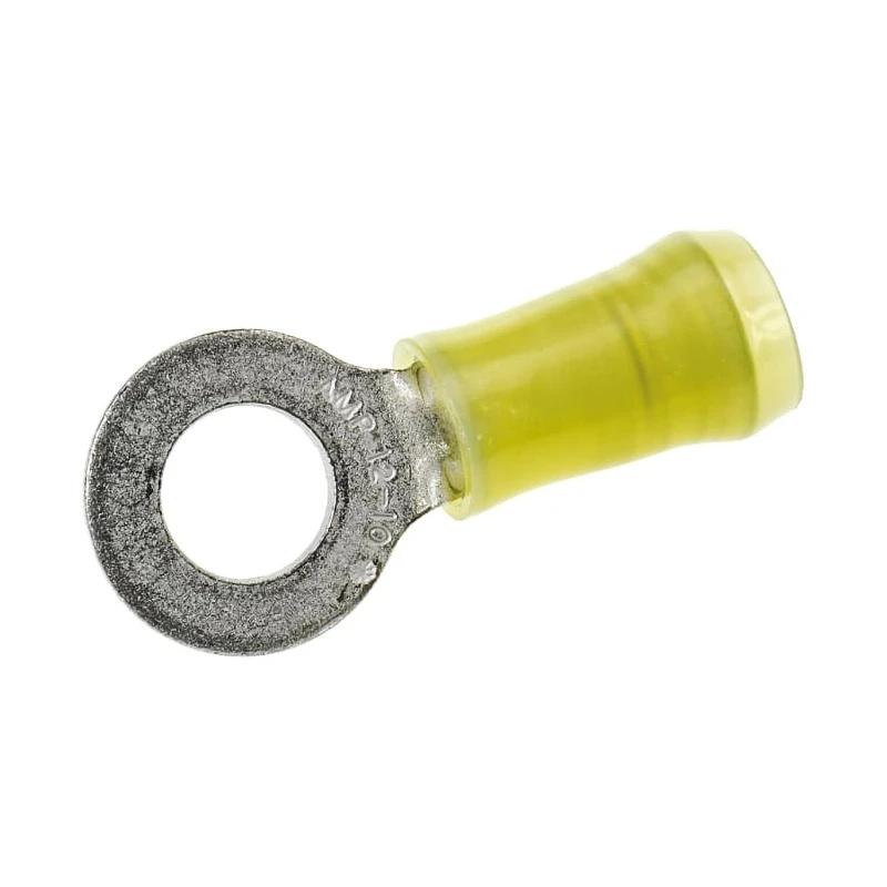 TE Connectivity PIDG Insulated Ring Terminal M6 Stud Size 12 AWG 10 AWG Wire Size Yellow 165034