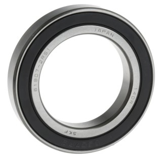 SKF Single Row Deep Groove Ball Bearing, 35 mm Inside Diameter, 55 mm Outside Diameter, 10 mm Race Width, Sealed 61907-2RS1