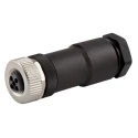 Murrelektronik Limited Circular Connector 4 Contacts M12 Socket Female IP67 Polyamide Housing 63V 12A 7000-P7411-0000000