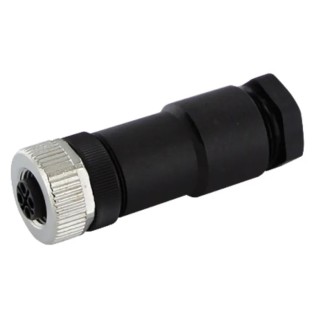 Murrelektronik Limited Circular Connector 4 Contacts M12 Socket Female IP67 Polyamide 12A 630V ac 7000-P6411-0000000