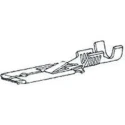 TE Connectivity FASTIN-FASTON 250 Series Uninsulated Black Male Spade Connector Crimp Terminal 6.35 x 0.81 mm Tab 160458-2
