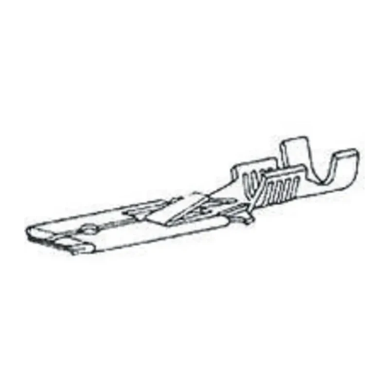 TE Connectivity Uninsulated Black Male Spade Connector Crimp Termination, 6.35 x 0.81 mm Tab Size, 18 AWG to 16 AWG 160458-2