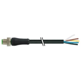 Murrelektronik Limited Female 5 Way M12 Straight to Unterminated Power Cable L-Coded 10m 63V AC 7000-P4221-P041000