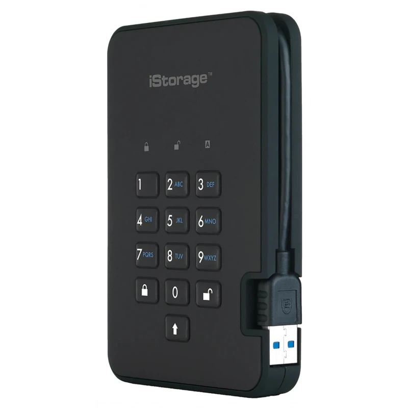 iStorage External Hard Drive 1TB USB 3.1 AES-256 Encrypted diskAshur2