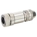 Murrelektronik Limited Circular Connector, 5 Contacts, M12 Cable Socket, Male, IP67, Threaded, Brass 7000-13401-0000000