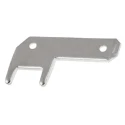 TE Connectivity FASTON .110 Black Uninsulated Male Spade Connector Solder Termination 2.79 x 0.79 mm Tab Size 1-725996-2