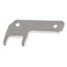 TE Connectivity FASTON .110 Black Uninsulated Male Spade Connector Solder Termination 2.79 x 0.79 mm Tab Size 1-725996-2