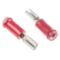 TE Connectivity PIDG FASTON .110 Red Insulated Female Spade Connector, Crimp Termination, 2.79 x 0.79 mm Tab Size 165566-2