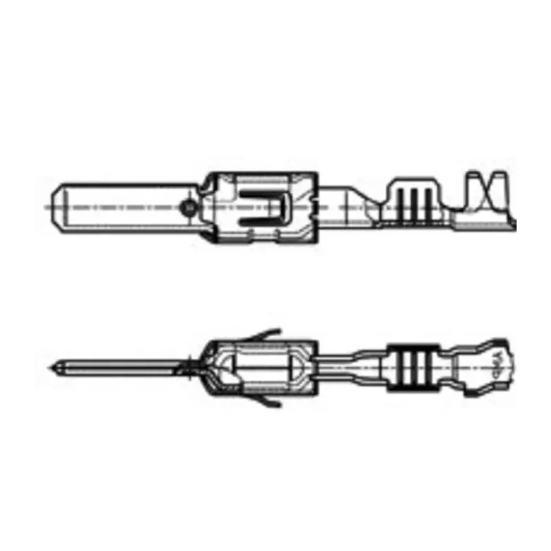 TE Connectivity AMP MCP 2.8 Series Male Crimp Terminal 15A Current 15 AWG Min Crimp 13.5 AWG Max 1-963749-2