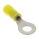 TE Connectivity PLASTI-GRIP Insulated Ring Terminal M6 Stud Size 12 AWG to 10 AWG Wire Size Yellow 342185-1