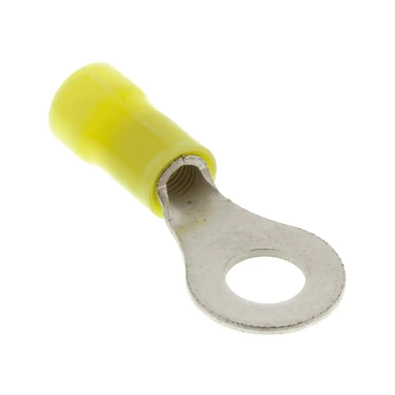 TE Connectivity PLASTI-GRIP Insulated Ring Terminal M6 Stud Size 12 AWG to 10 AWG Wire Size Yellow 342185-1