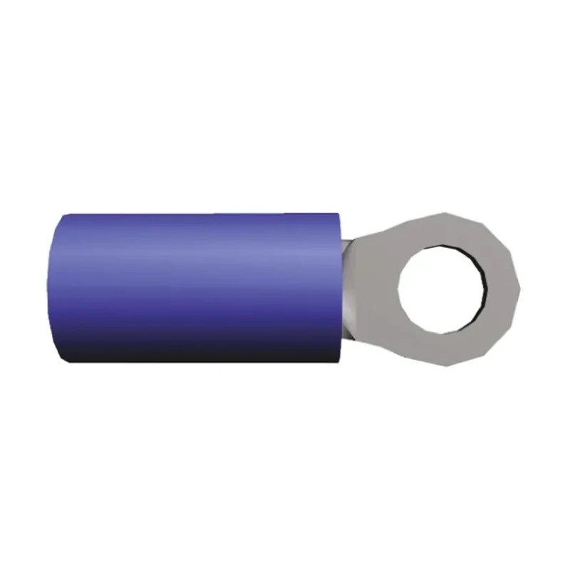 TE Connectivity PLASTI-GRIP Insulated Ring Terminal M4 Stud Size 16 AWG 14 AWG Wire Size Blue 342143-1