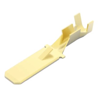 TE Connectivity FASTIN-FASTON .250 Yellow Uninsulated Male Spade Connector Crimp 6.35 x 0.81 mm Tab Size 42241-1