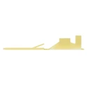 TE Connectivity FASTIN-FASTON .250 Yellow Uninsulated Male Spade Connector Crimp 6.35 x 0.81 mm Tab Size 42241-1