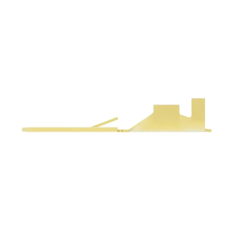 TE Connectivity FASTIN-FASTON .250 Yellow Uninsulated Male Spade Connector Crimp 6.35 x 0.81 mm Tab Size 42241-1