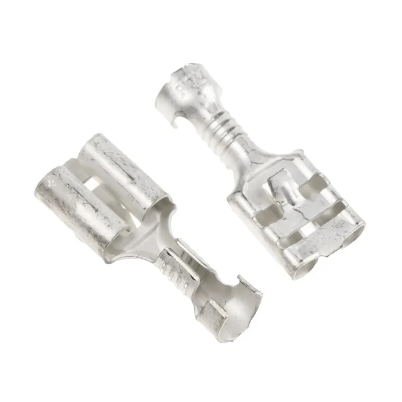 TE Connectivity FASTIN-FASTON 250 Black Uninsulated Female Spade Connector Crimp 6.35 x 0.81 mm Tab Size 17 AWG 6-160449-5