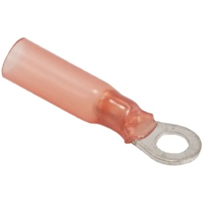 TE Connectivity DuraSeal Insulated Ring Terminal 6 mm Stud Size 16 AWG to 14 AWG Wire Size Blue 596381-000
