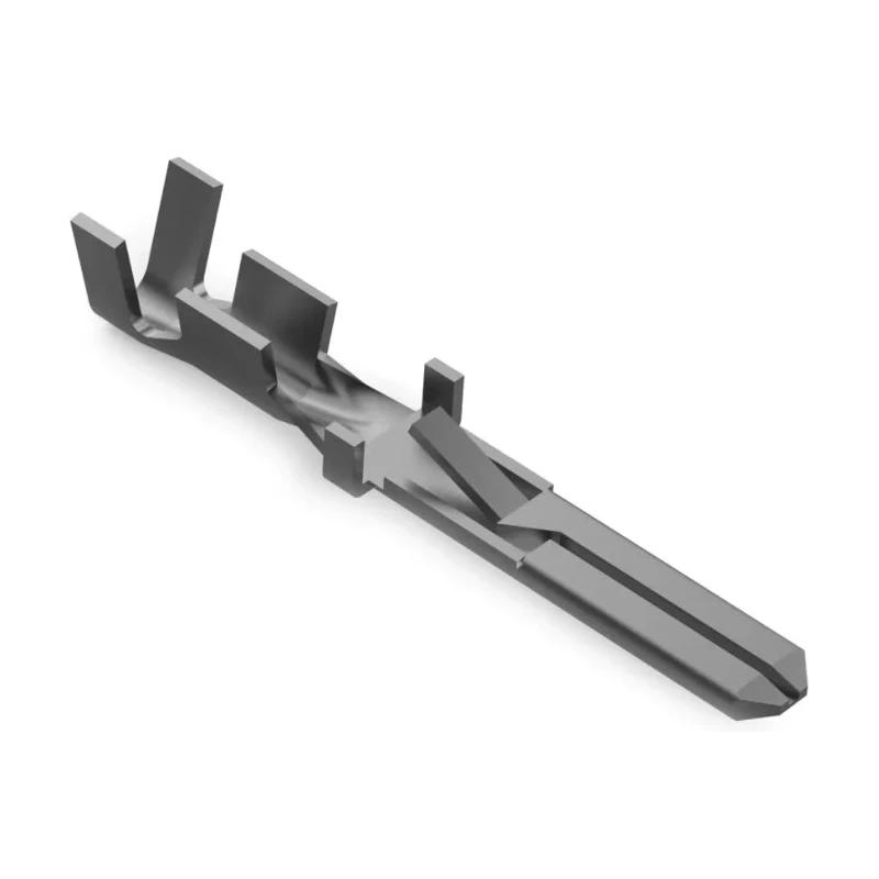TE Connectivity FASTIN-FASTON .110 Black Uninsulated Male Spade Connector, Crimp, 2.79 x 0.81 mm Tab Size 20 AWG to 928931-2