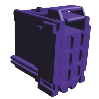 TE Connectivity AMP MCP 2.8 Female Automotive Connector 5.5 mm Pitch 6 Way 3 Row Straight 8-968970-1