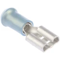 TE Connectivity PIDG FASTON .250 Blue Insulated Female Spade Connector Crimp 6.35 x 0.81 mm Tab Size 17 AWG to 13 9-160313-5