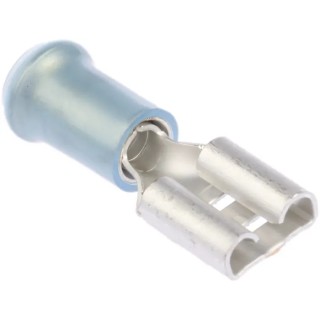 TE Connectivity PIDG FASTON .250 Blue Insulated Female Spade Connector Crimp 6.35 x 0.81 mm Tab Size 17 AWG to 13 9-160313-5
