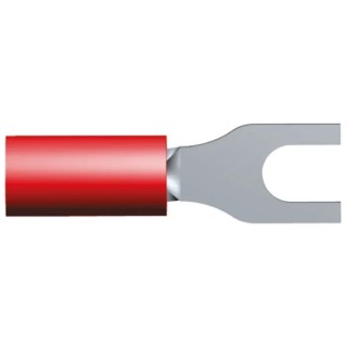 TE Connectivity PIDG Insulated Ring Terminal M2.5 Stud Size 22 AWG to 16 AWG Wire Size, Nylon Insulation, Red 130522