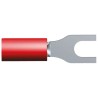 TE Connectivity PIDG Insulated Ring Terminal M2.5 Stud Size 22 AWG to 16 AWG Wire Size, Nylon Insulation, Red 130522