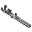 TE Connectivity FASTIN-FASTON .110 Black Uninsulated Male Spade Connector, Crimp, 2.79 x 0.81 mm Tab Size 20 AWG to 928931-2