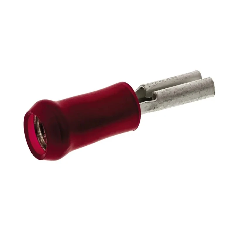 TE Connectivity PIDG FASTON .110 Red Insulated Female Spade Connector Crimp 2.79 x 0.41 mm Tab Size 22 AWG to 15 AWG 165564-1