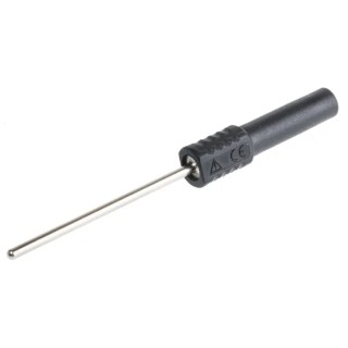 Schutzinger Black Banana Socket Nickel Plated Shock-proof Safety Socket LB 4-2 S Ni / 40 / SW