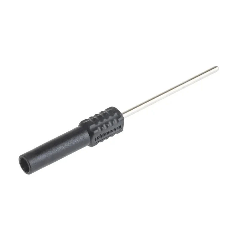 Schutzinger Black Banana Socket Nickel Plated Shock-proof Safety Socket LB 4-2 S Ni / 40 / SW