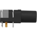 Schutzinger Black Female Banana Socket, 4 mm Connector, Solder Termination, 1kV Voltage, 24A Current, Gold SWEB 8094 Au / SW