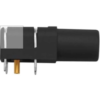 Schutzinger Black Female Banana Socket, 4 mm Connector, Solder Termination, 1kV Voltage, 24A Current, Gold SWEB 8094 Au / SW