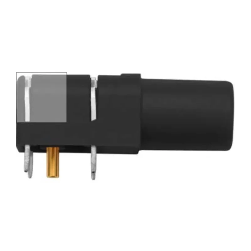 Schutzinger Black Female Banana Socket, 4 mm Connector, Solder Termination, 1kV Voltage, 24A Current, Gold SWEB 8094 Au / SW
