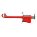 Schutzinger Red Nickel Plated Hook Clip 19 mm Tip, 1kV, 20A, Length 137mm SKPS 8341 Ni / RT