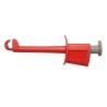 Schutzinger Red Nickel Plated Hook Clip 19 mm Tip, 1kV, 20A, Length 137mm SKPS 8341 Ni / RT