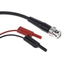 Schutzinger BNC Test Lead Red and Black 2 mm Connector, 500 mm Lead Length KO 8358 / RG58 / 0.5 / 50 / SW