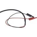Schutzinger BNC Test Lead Red and Black 2 mm Connector, 500 mm Lead Length KO 8358 / RG58 / 0.5 / 50 / SW
