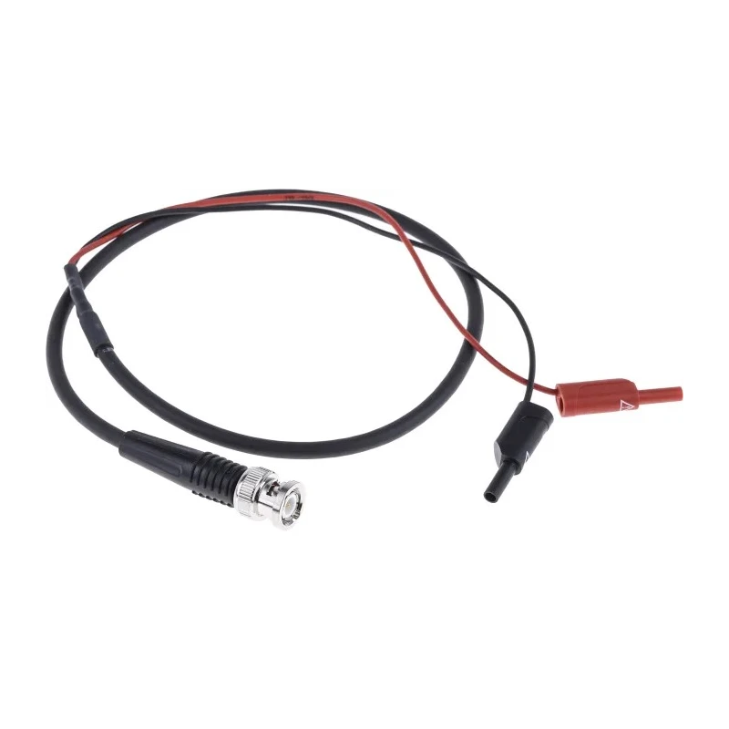 Schutzinger BNC Test Lead Red and Black 2 mm Connector, 500 mm Lead Length KO 8358 / RG58 / 0.5 / 50 / SW