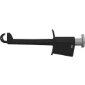 Schutzinger Black Nickel Plated Hook Clip 19 mm Tip Size 1kV 20A SKPS 8341 Ni / SW