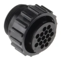 TE Connectivity Circular Connector 16 Contacts Cable Mount Socket Female Nylon Housing 600V 13A 206037-1