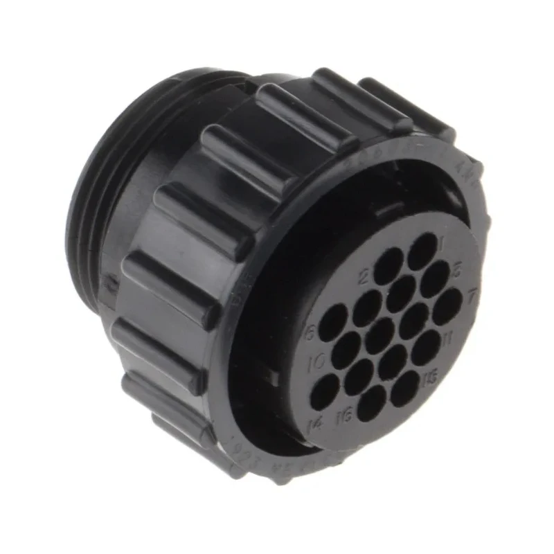 TE Connectivity Circular Connector 16 Contacts Cable Mount Socket Female Nylon Housing 600V 13A 206037-1